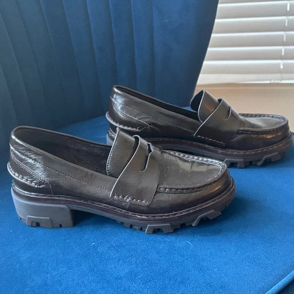Rag & Bone Dark Brown Leather Loafers - Picture 3 of 13